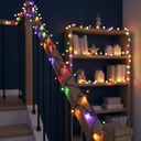 Luminite Craciun, 600 LED, cablu verde, 30m