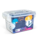 Luminite Craciun, 600 LED, cablu verde, 30m