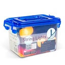 Luminite Craciun, 1000 LED, cablu verde, 50m