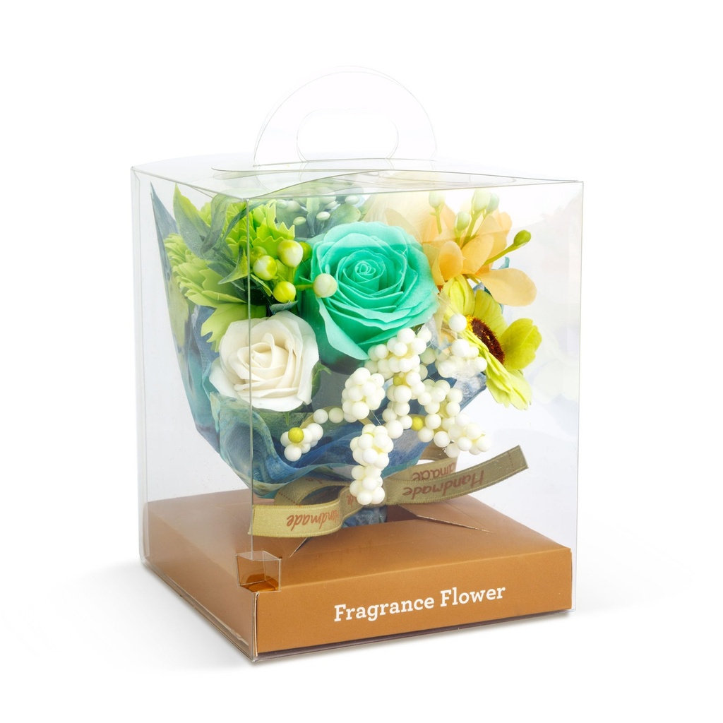 Trandafir artificial, decor, 11x11x14cm