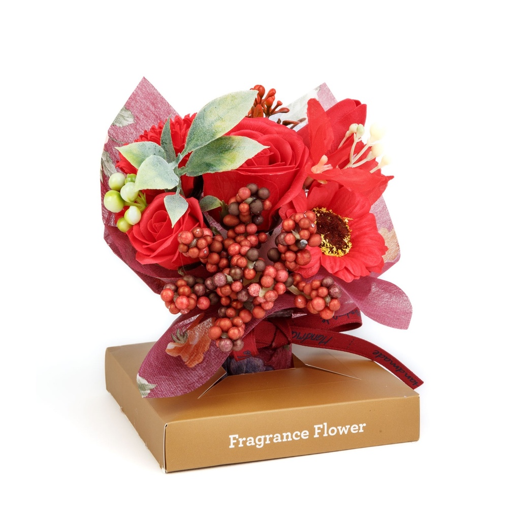 Trandafir artificial, decor, 11x11x14cm