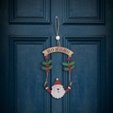 Decor Craciun, lemn, Mos Craciun, 13x17cm