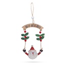 Decor Craciun, lemn, Mos Craciun, 13x17cm