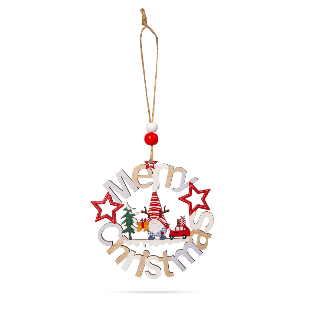 Decor Craciun, lemn, elf, 11cm