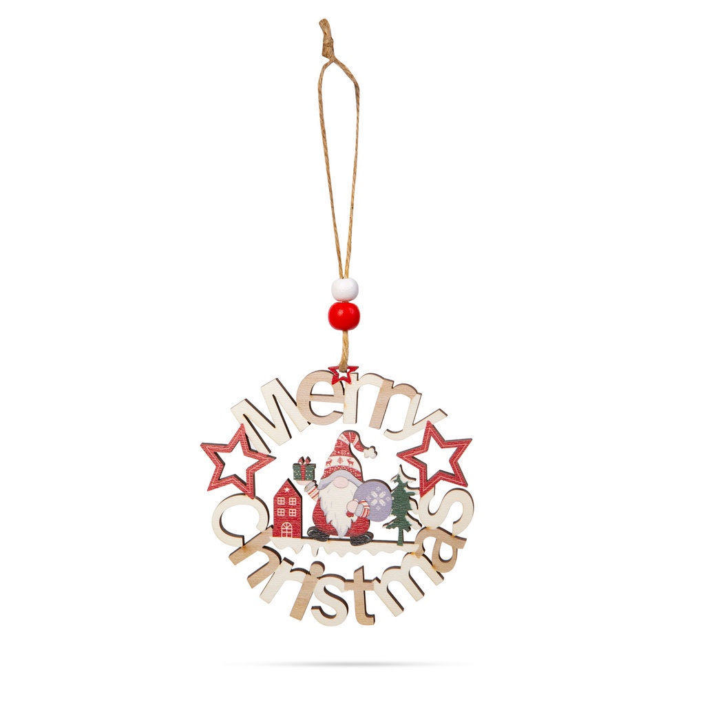 Decor Craciun, lemn, elf, 11cm