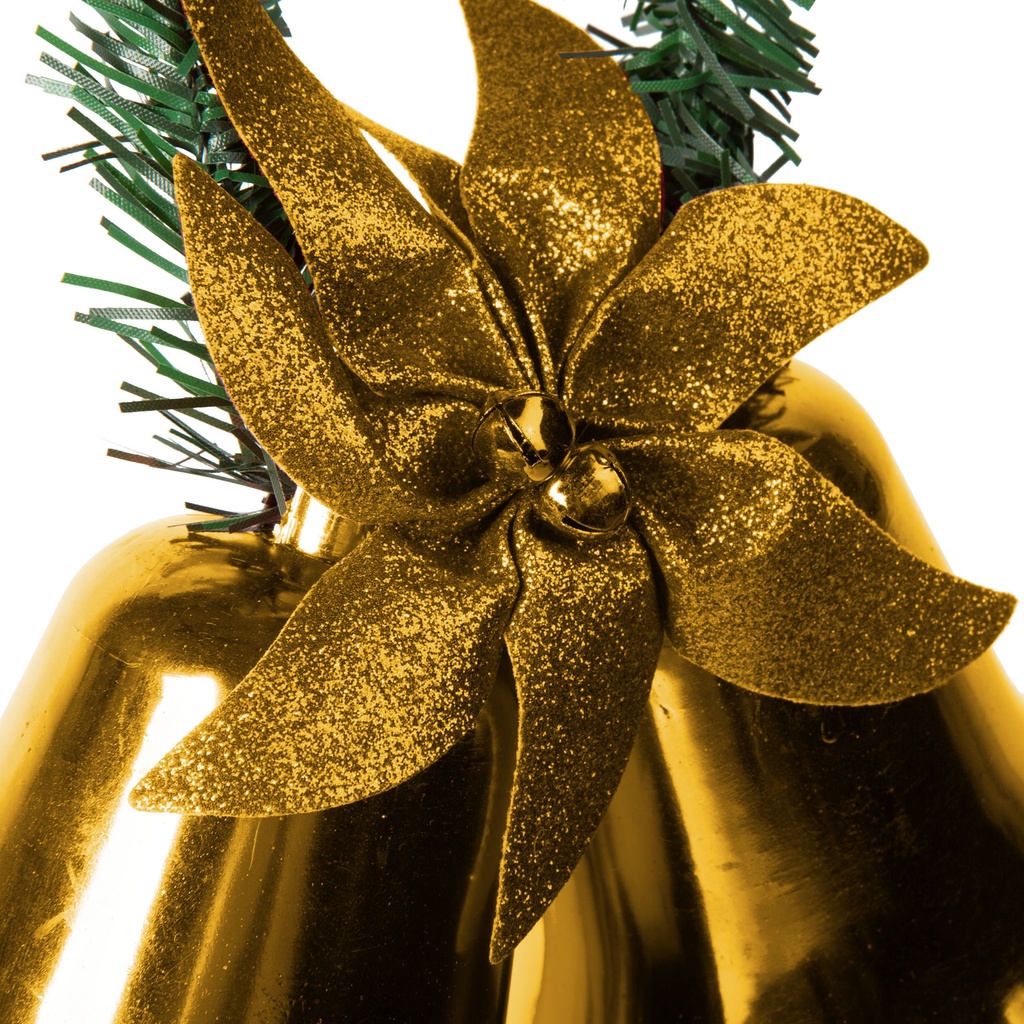 Decor Craciun, clopotel, auriu