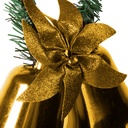 Decor Craciun, clopotel, auriu