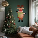 Decor Craciun, ren, hartie, 90cm