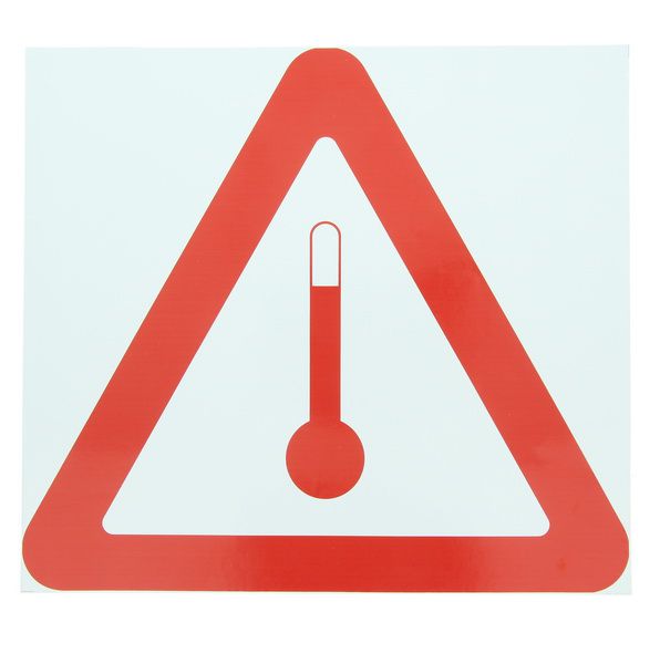 Eticheta ADR Autocolanta Pericol Transport Substante Cu Temperatura Ridicata, 300x300mm ( 30x30cm )