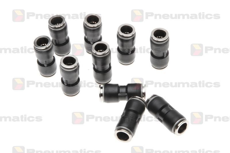 Conectori Furtun Aer, Cupla Rapida, Profil Drept 12mm, Metal-Plastic, Set 10 Bucati