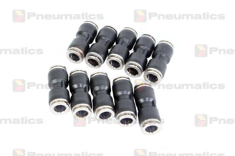 Conectori Furtun Aer, Cupla Rapida, Profil Drept 10mm, Metal-Plastic, Set 10 Bucati