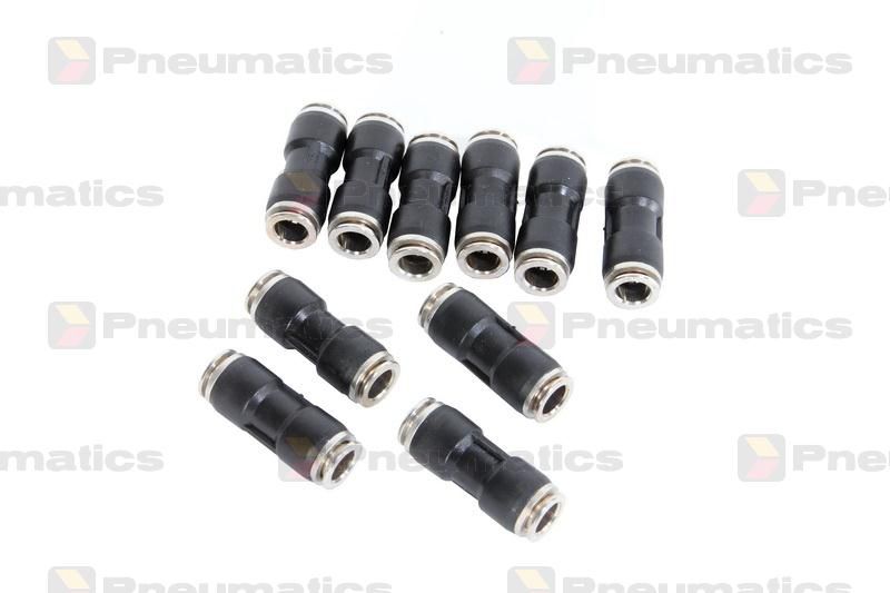 Conectori Furtun Aer, Cupla Rapida, Profil Drept 8mm, Metal-Plastic, Set 10 Bucati