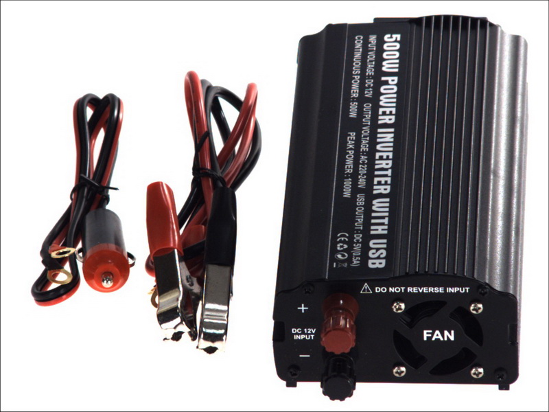 Transformator, Invertor De tensiune 12V / 220V, 500W