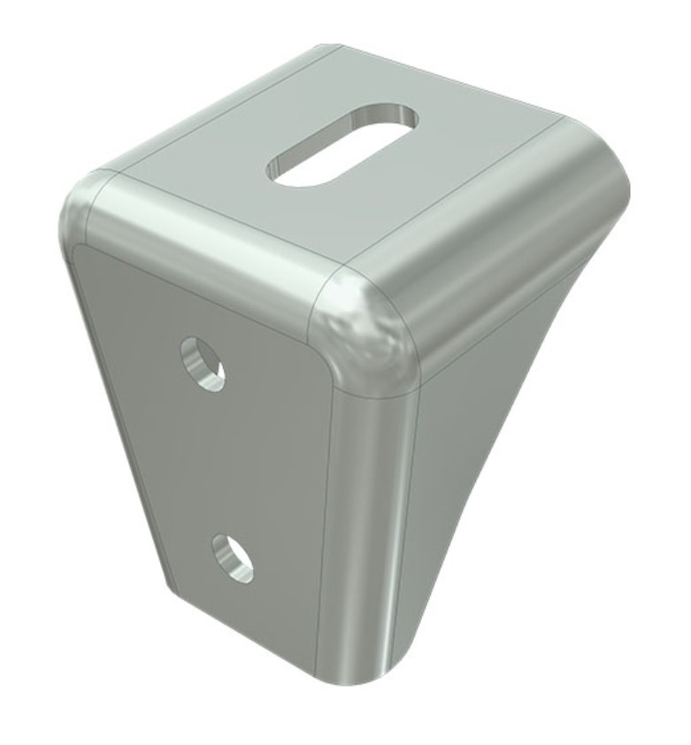 Consola, suport prindere sasiu, zincat, DAILY