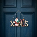 Decor Craciun, Mos Craciun, cu agatatoare, 17x9cm