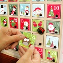 Set autocolante calendar de Advent, 5x5cm
