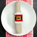 Inel pt servet de masa Craciun, 8x8cm, set 2 buc.