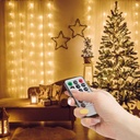 Perdea luminoasa 100 micro LED, telecomanda, 3x1m