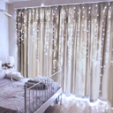 Perdea luminoasa, 200 LED, IP44, 8 programe, 2.2m