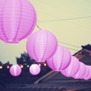 Lampion LED, magenta, 2xAAA