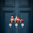 Decoratiune suspendabila din lemn, cu clopotei, 2 modele, 23x20cm