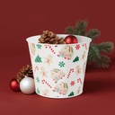 Ghiveci decorativ metalic, casuta din turta dulce, 13x11cm