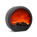 Semineu cu efect de flacara LED, baterie/retea, 35x12x38cm