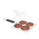 Grill gratar hamburger, maner lemn, 38x22cm