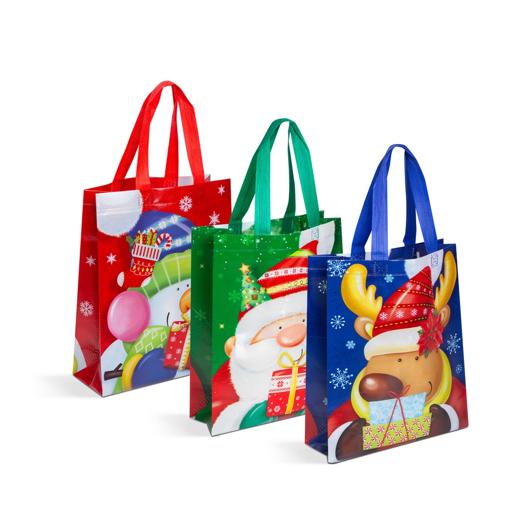 Geanta cadou, 3 tipuri, 25x31x10cm, set 12 buc.