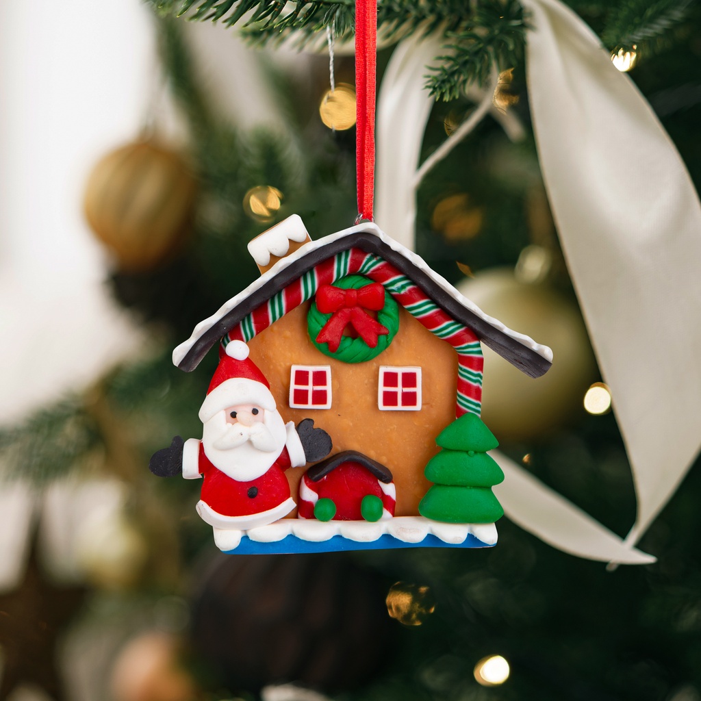 Casa turta dulce Craciun, decor magnetic, 85x75mm