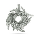 Decor Craciun, coroana, verde inzapezita, 27cm