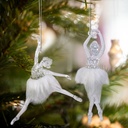 Ornament, balerina acrilica, 14x4x4cm, set 2 buc.