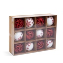 Set decoratiuni brad, globuri, 6cm, set 12 buc.
