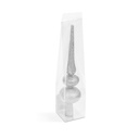 Varf brad Craciun, argintiu sclipitor, 30x7cm