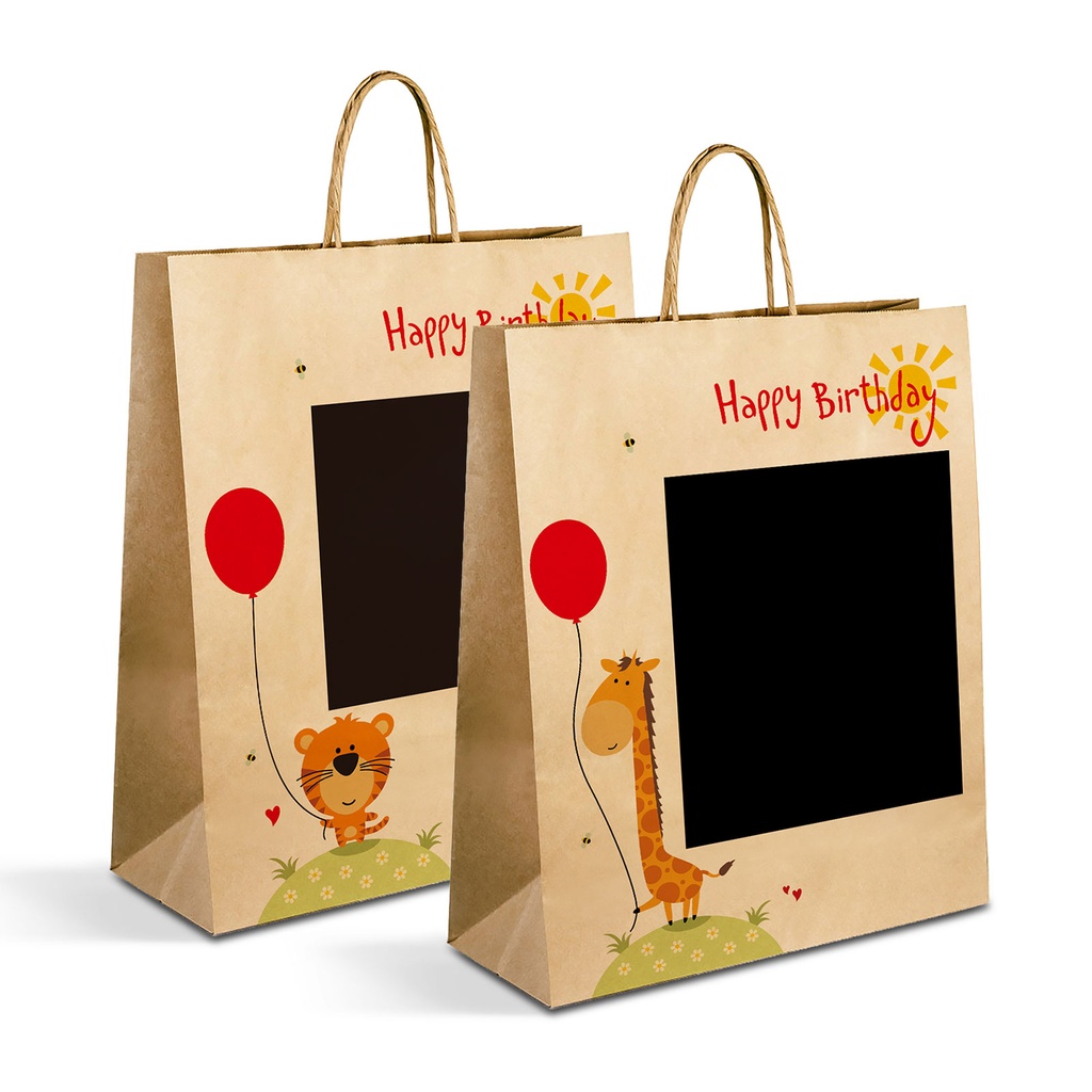 Punga cadou, hartie craft, 265x127x330mm, 2 modele