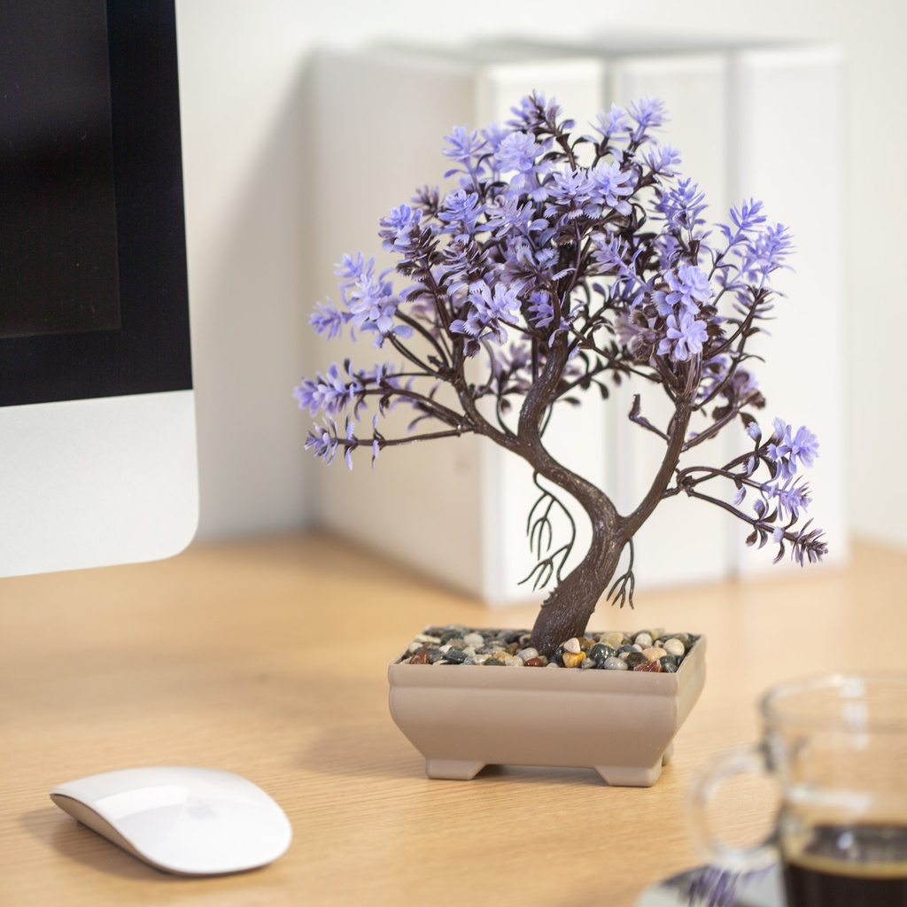 [11834] Decor plante artificiale, bonsai, 18x24cm