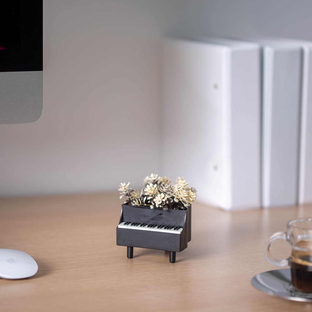 Decor plante artificiale, pian, 8x9cm