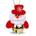 Ornament brad, Mos Craciun cu clopot, 11x10cm