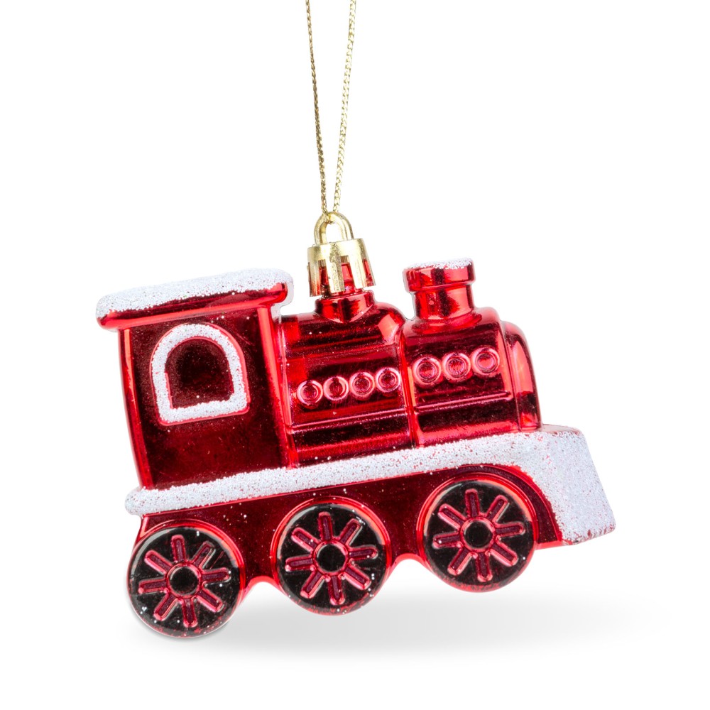 [58586] Ornament brad, locomotiva lucioasa, 8x6x3cm