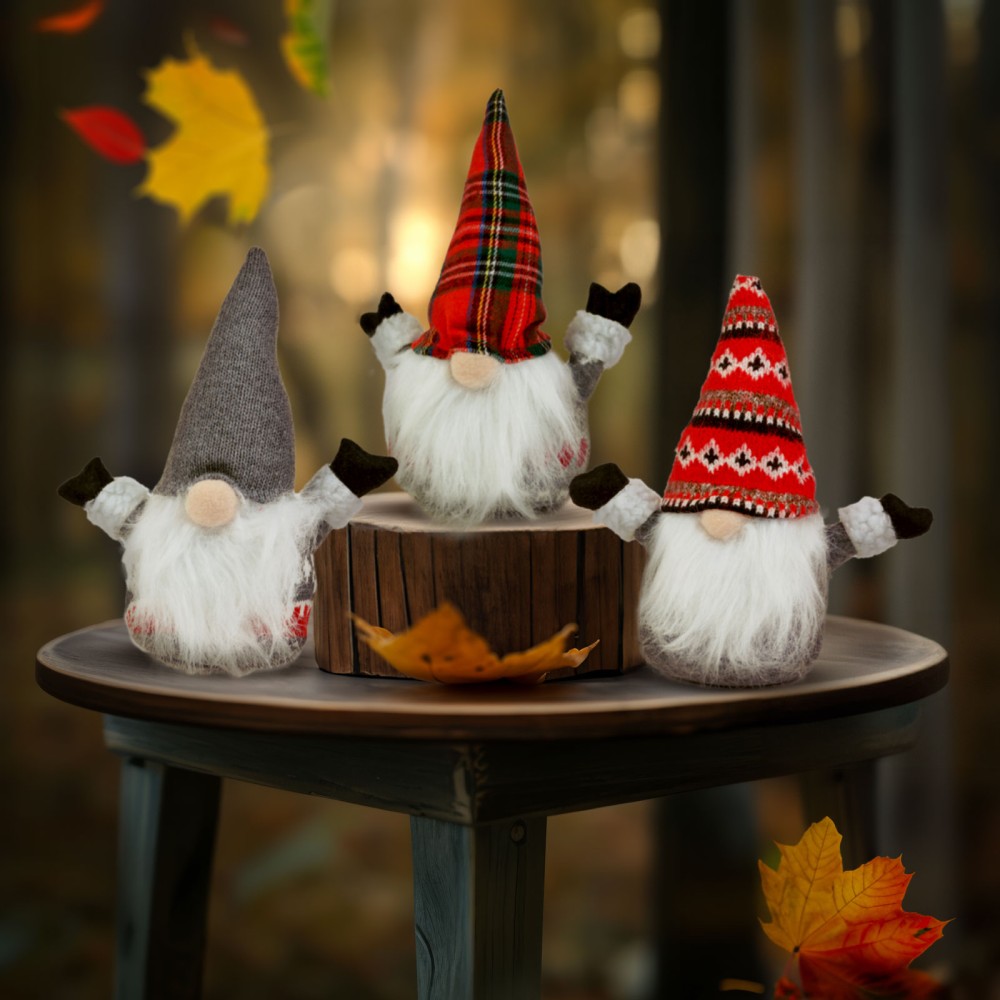 Elf scandinav de Craciun, 3 modele, 20x8.5x25cm