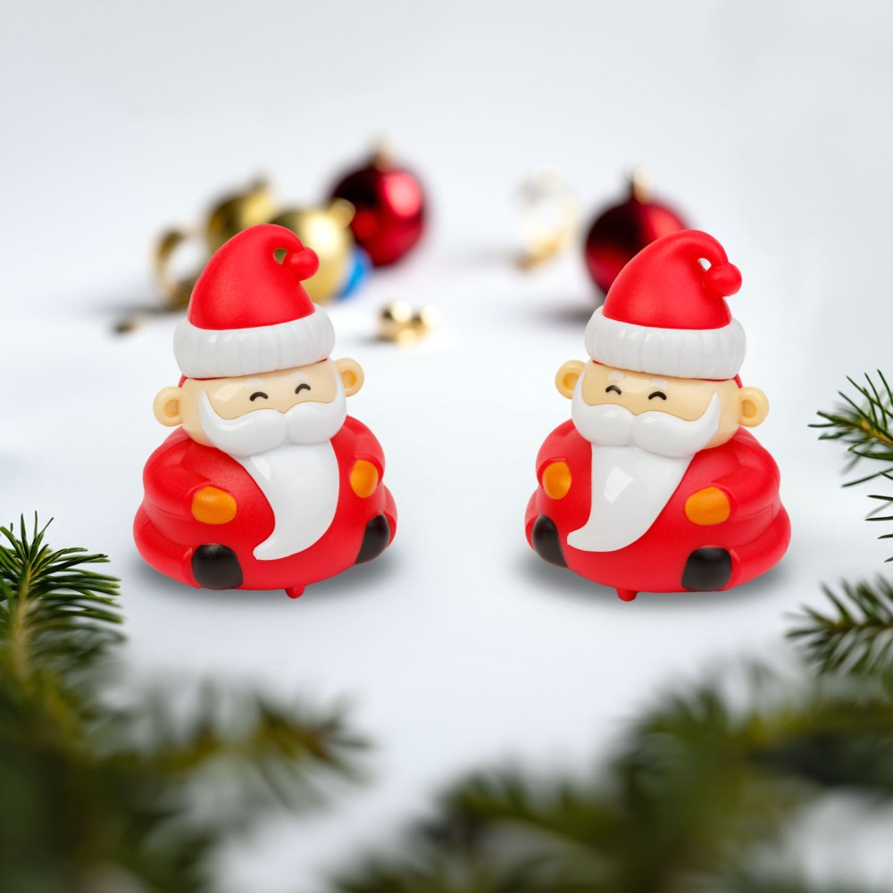 Decor jucarie Mos Craciun, 6x5x4cm, set 2 buc.