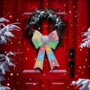 Decor fundita, 11 LED colorat, argintiu, 40x30cm