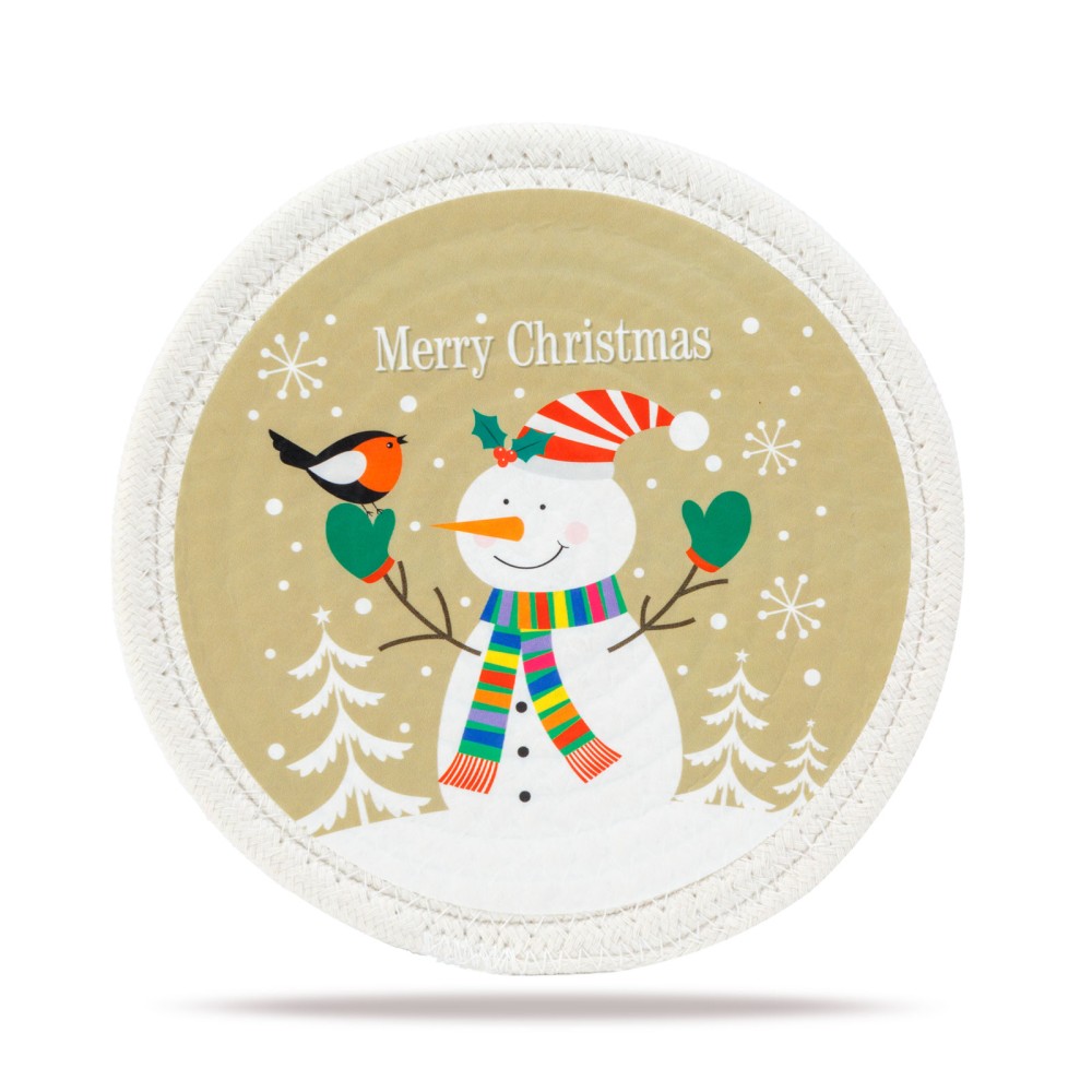 Covoras de masa de Craciun, om de zapada, 180x7mm