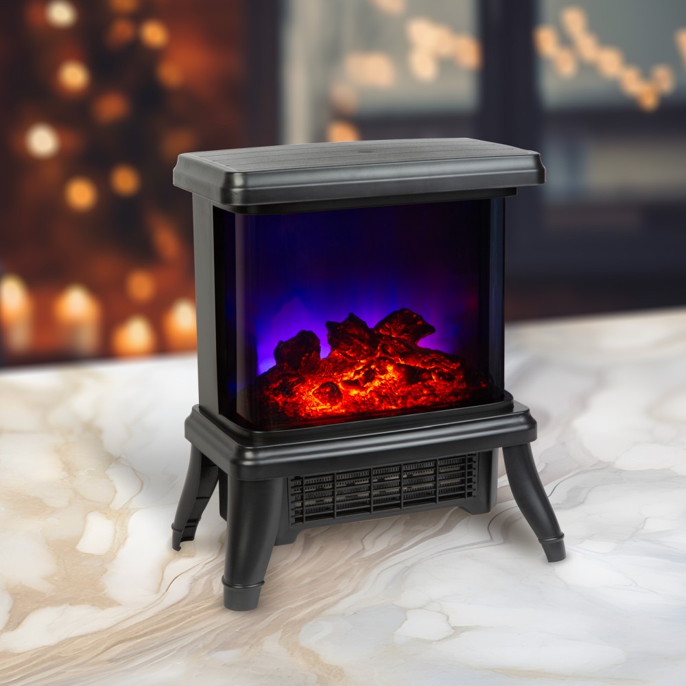 [BW2106] Semineu electric, 900/1800 W, incalzitor radiant cu LED, 36x21.5x36cm