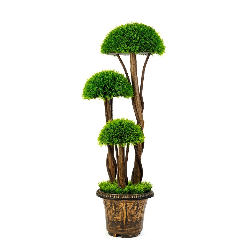 Decoratiune cu planta artificiala - Arbust Boxwood sferic - 90 cm