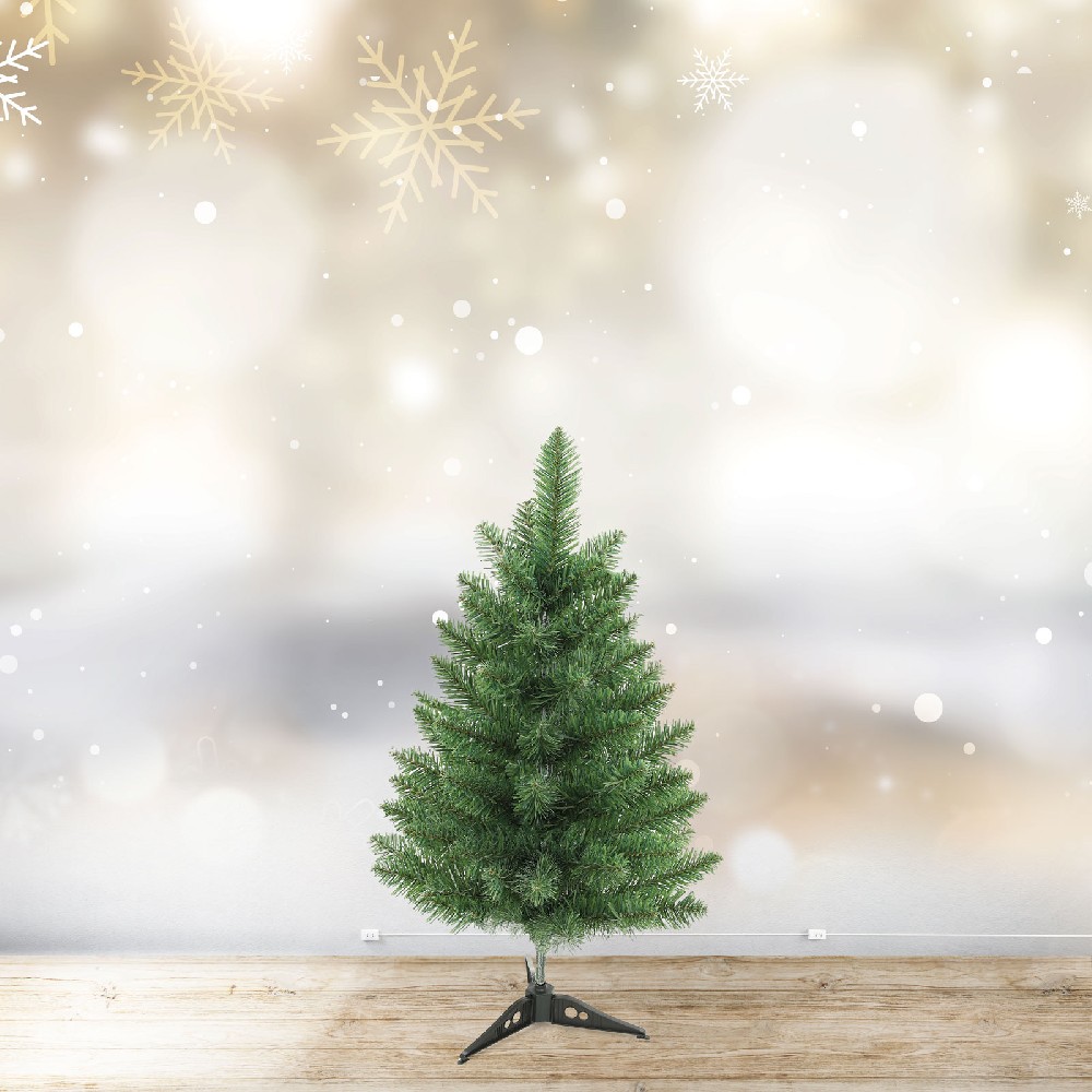 Brad artificial Nordmann, PVC, verde inchis, 60cm