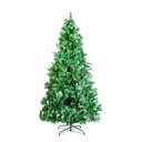 Brad artificial argintiu cu ramuri dese, inzapezit, PVC, 210cm