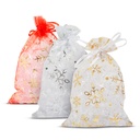 Saculeti organza pt cadouri, 10x15cm, set 12 buc.