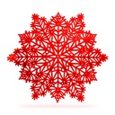 Suport de vase din silicon, rosu, Fi 38cm