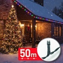 Luminite Craciun, 1000 LED, cablu verde, 50m